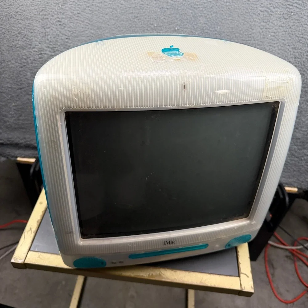 Apple iMac G3 M5521 350MHz 64MB RAM 6GB HDD Bondi Blue Vintage Computer OS 9.2
